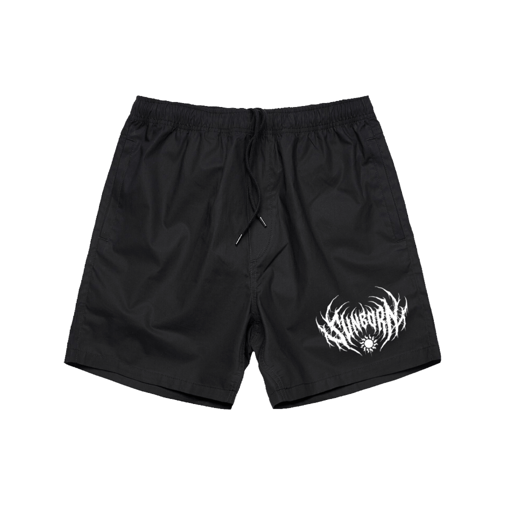 Embroidered Logo Shorts - Black